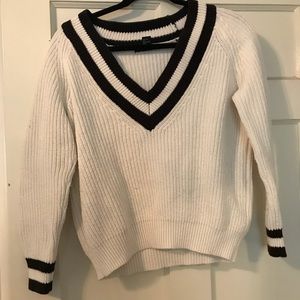 V neck varsity sweater